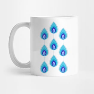 Retro geometric evil eye teardrops Mug